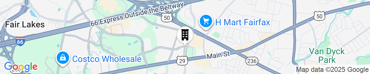 Map for SpringHill Suites by Marriott Fairfax Fair Oaks