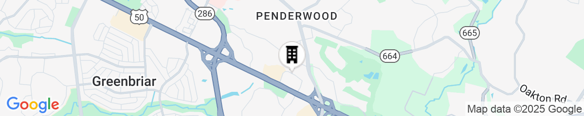 Map for Hilton Garden Inn Fairfax