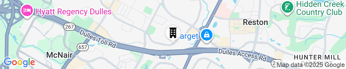 Map for Courtyard by Marriott Dulles Airport Herndon/Reston