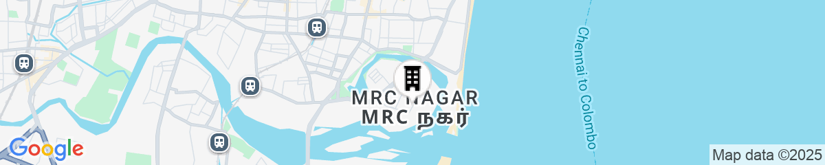 Map for The Leela Palace Chennai