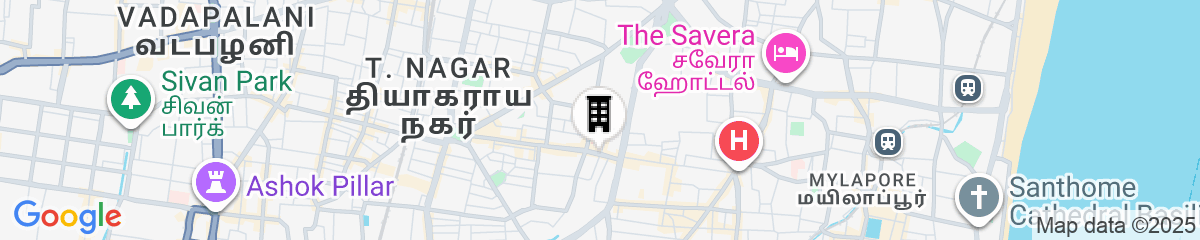 Map for Grand Chennai by GRT Hotels