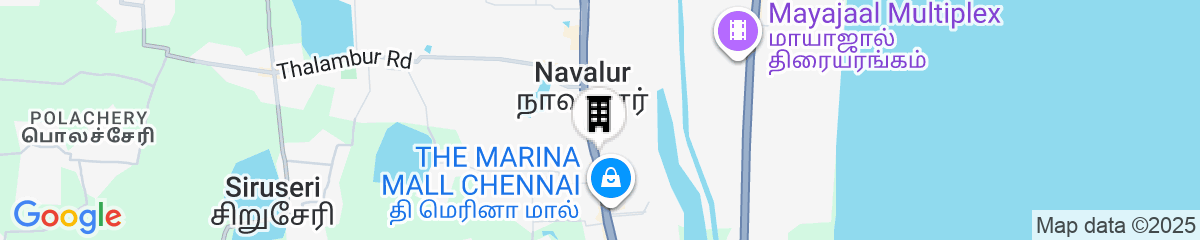 Map for Ginger Chennai OMR