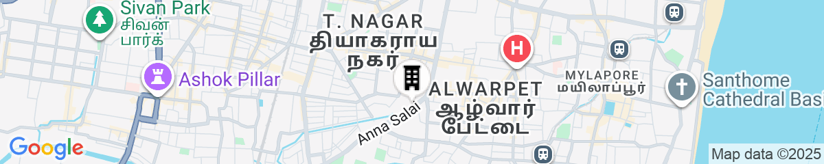 Map for Pullman Chennai Anna Salai - Premium Brand By Accor