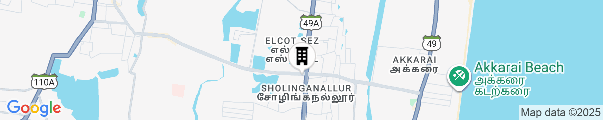 Map for Citadines OMR Chennai