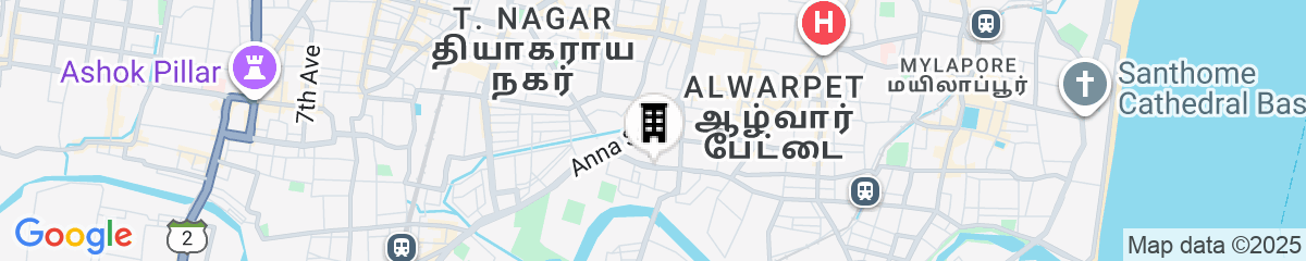 Map for Novotel Chennai Chamiers Road Hotel