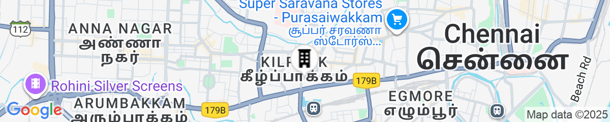 Map for Beverly Hotel