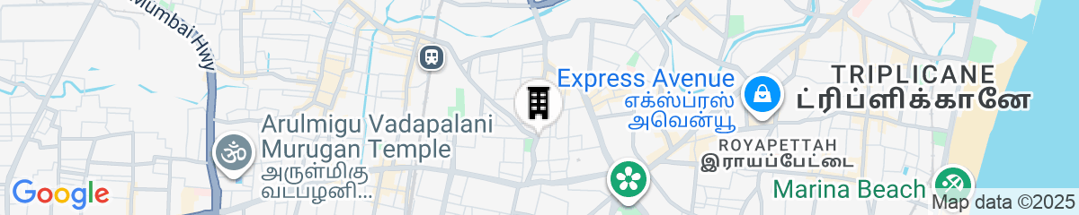 Map for Amber Hotel Nungambakkam