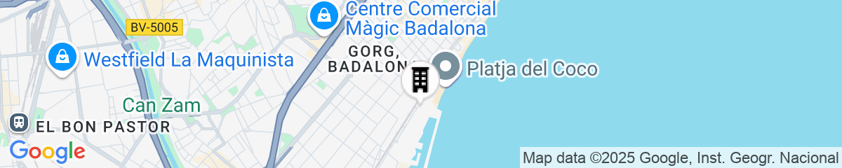 Map for Hotel Marina Badalona