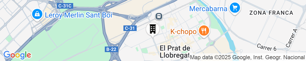 Map for Sallés Hotel Ciutat del Prat Barcelona Airport