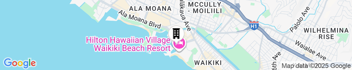 Map for Ilikai by Luana Hawaii Vacation Rentals