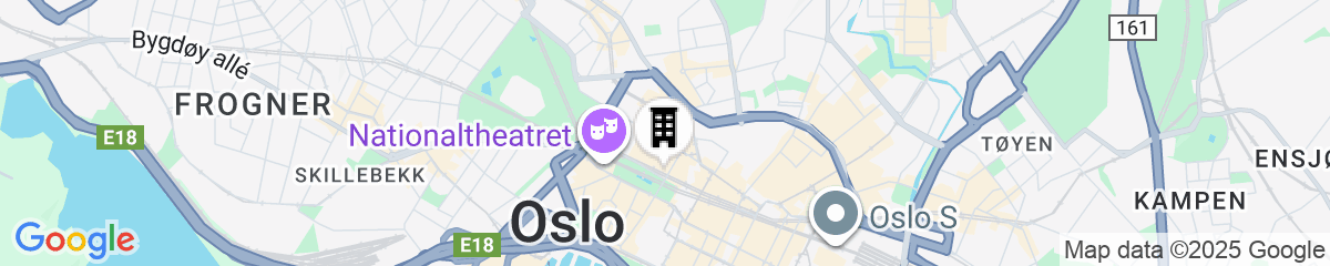 Map for Karl Johans gate 35