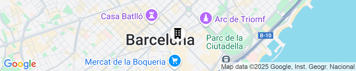 Map for Hotel Denit Barcelona