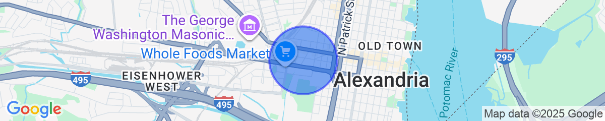 Map for Charming Alexandria Vacation Rental in Old Town!