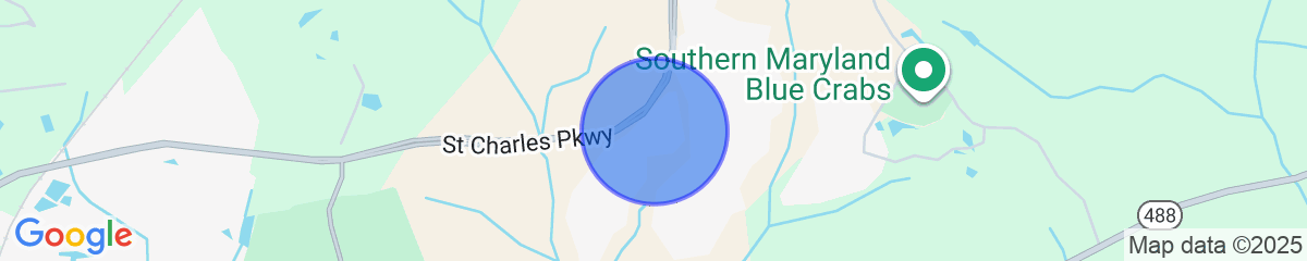 Map for Fenced Yard: Spacious Southern Maryland Townhome!