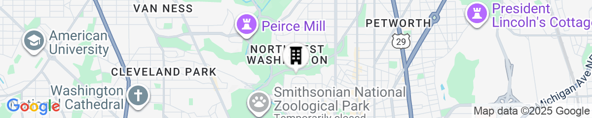 Map for Washington DC Apartment at Rock Creek Park!