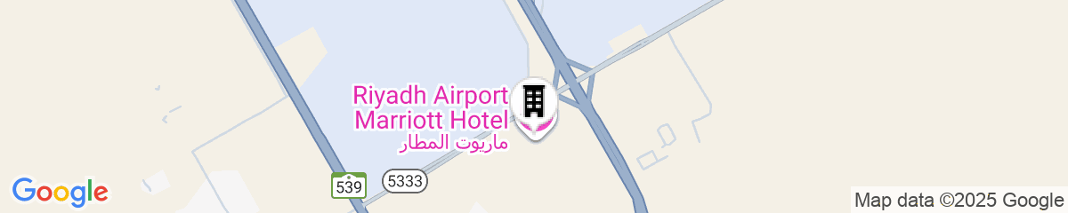 Map for Riyadh Airport Marriott Hotel
