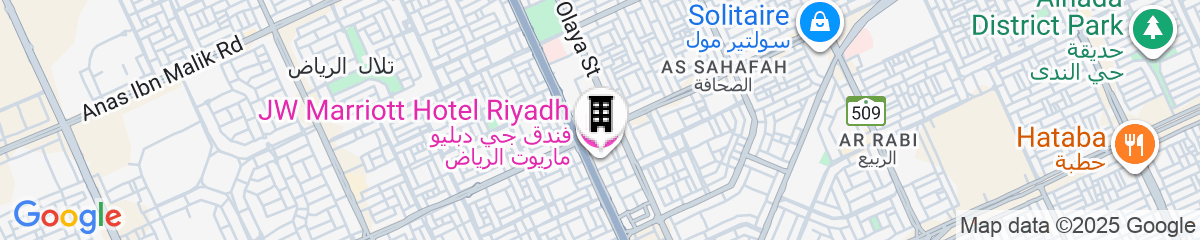 Map for JW Marriott Hotel Riyadh