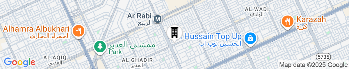 Map for Dorar Darea Serviced Apartments - Al Nafl