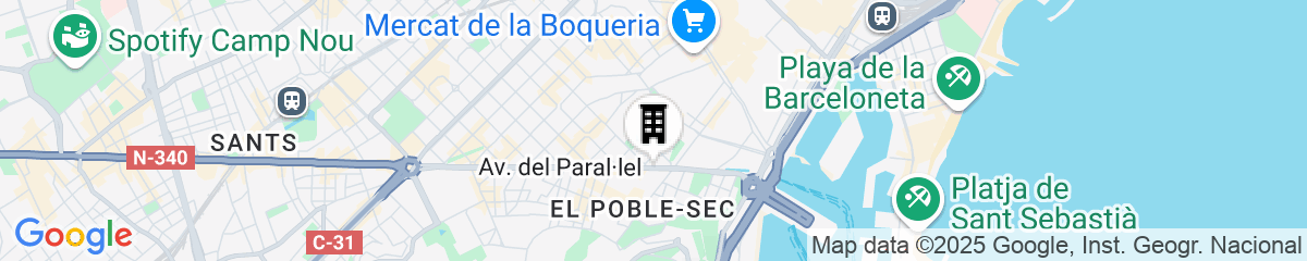 Map for Hotel Barcelona Universal