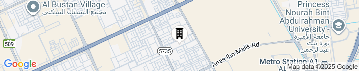 Map for Samt Al Narjis Serviced Apartments