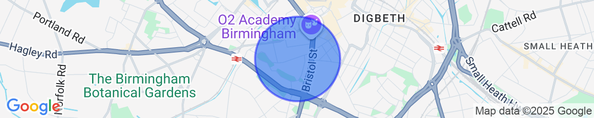 Map for Birmingham/2bed/modernkitchen/petsok/tv/wifi
