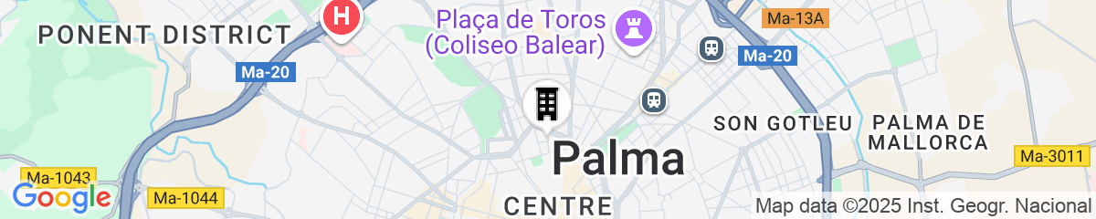 Map for INNSiDE by Meliá Palma Center