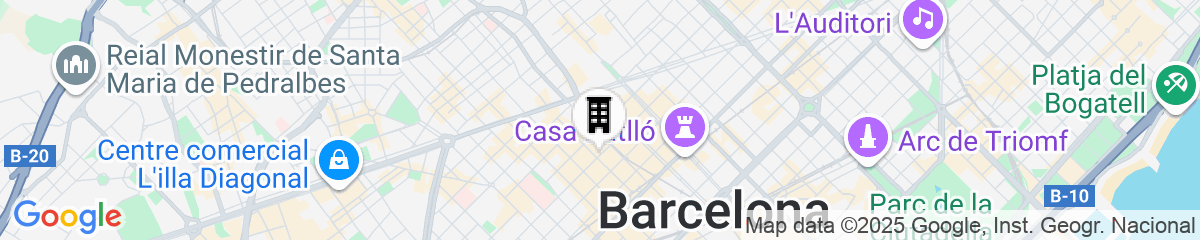 Map for Hotel America Barcelona