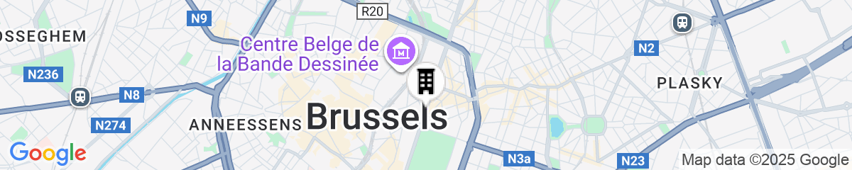 Map for Motel One Brussels