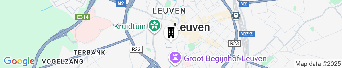 Map for Irish College Leuven