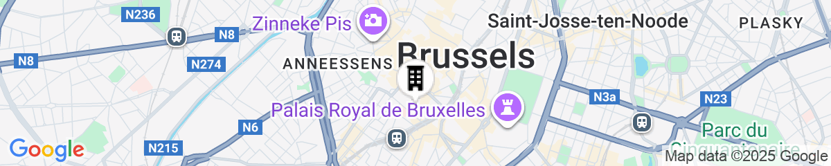 Map for Loft Matyse - 3 min to Manneken Pis