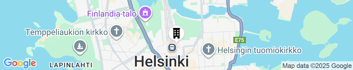 Map for Scandic Grand Central Helsinki