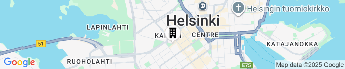 Map for Forenom Aparthotel Helsinki Kamppi