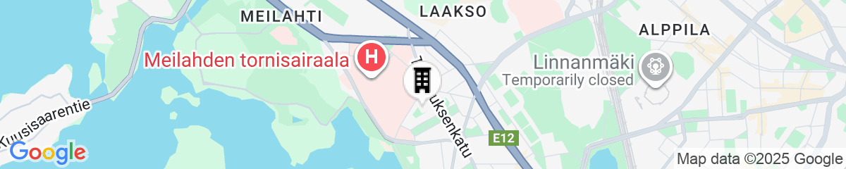 Map for Forenom Serviced apartmentsHelsinkiTöölö