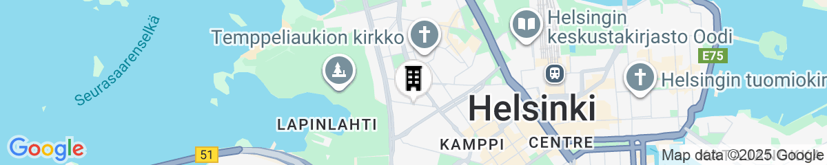 Map for Vintage 1BR Apt in Kamppi 