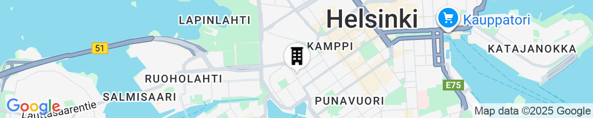 Map for Stylish Downtown 2BR Flat with Sauna and Work Area