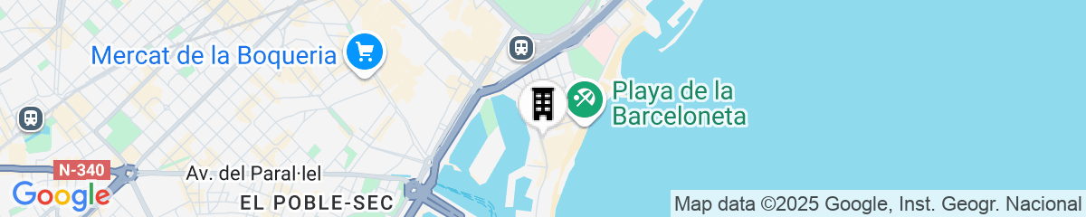 Map for Hotel 54 Barceloneta