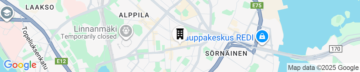 Map for Cozy & Modern Studio Apartment in Kallio