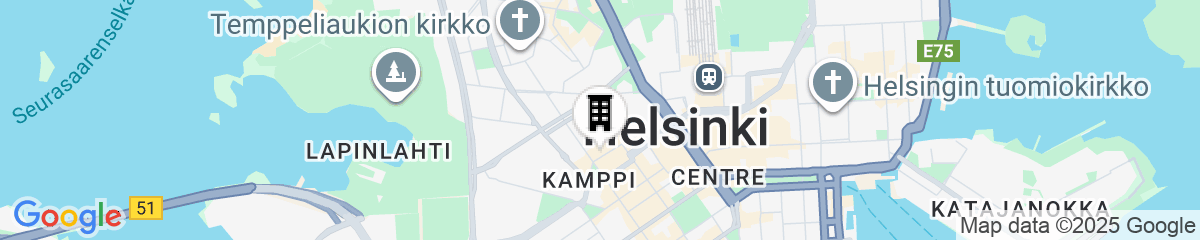 Map for 2ndhomes 1BR apartment in Kamppi Center with Sauna and Balcony