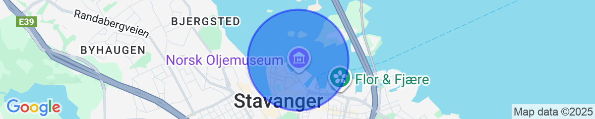 Map for Stavanger Bnb - Billiard & Sauna