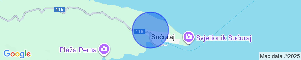 Map for Pansion Ivan, Sućuraj