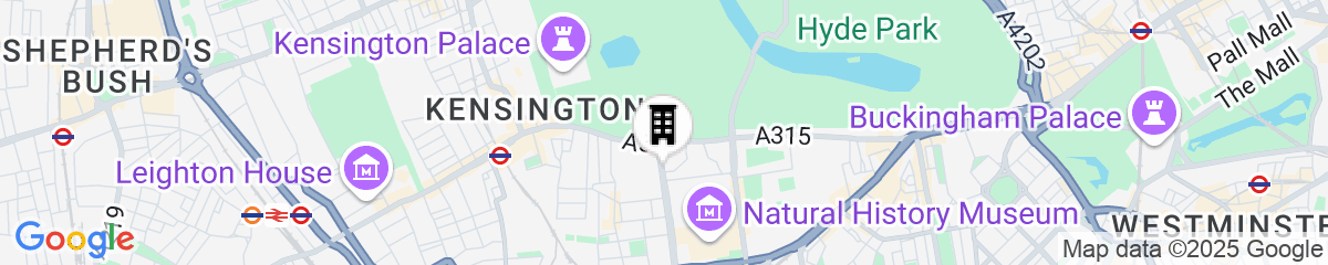 Map for The Gore London – Starhotels Collezione