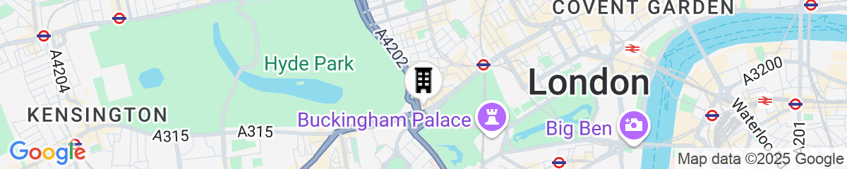 Map for InterContinental London Park Lane by IHG