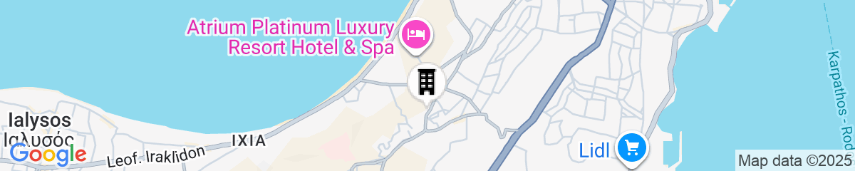 Map for Rhodes Skyline Suites