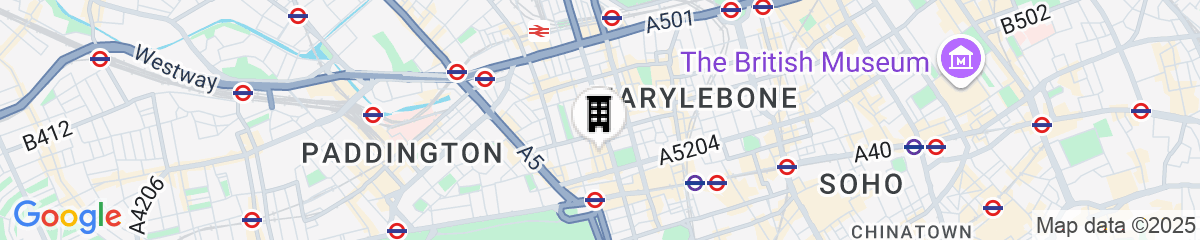 Map for Nobu London Portman Square