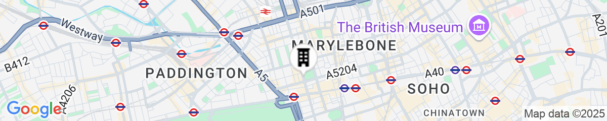 Map for Hyatt Regency London The Churchill