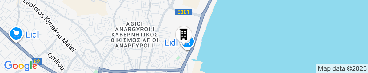 Map for Solenne Stylish 2-BR Apt in Larnaca