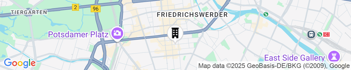 Map for Mercure Hotel & Residenz Checkpoint Charlie