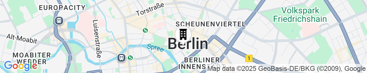 Map for Adina Apartment Hotel Berlin Hackescher Markt