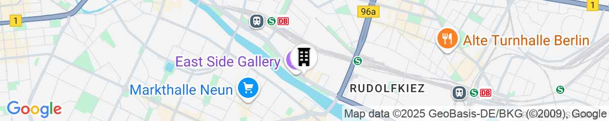 Map for Hampton by Hilton Berlin City East Side Gallery