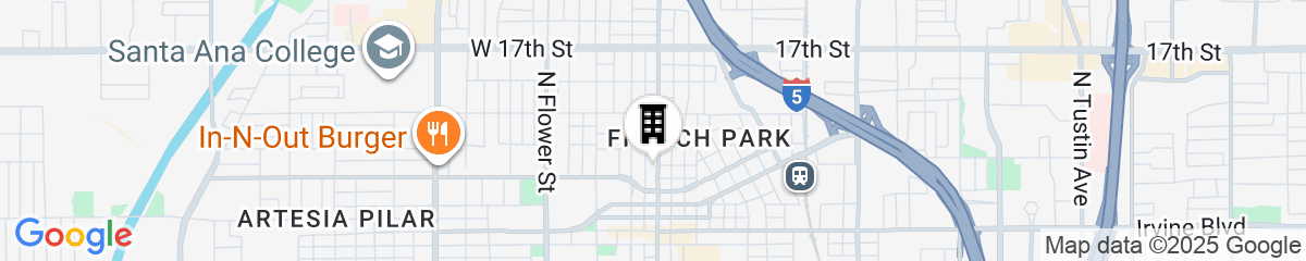 Map for Chic New York Style 10 Minutes to SNA Disneyland